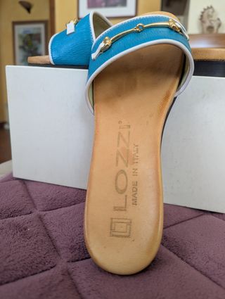 Ciabatte Luciana Lozzi - Turchese 37