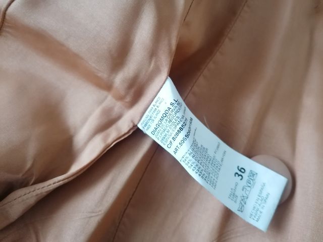 Blazer raso dorado fiesta, talla 36
