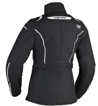 Chaqueta moto Ixon Comtesse mujer XS negra-blanca