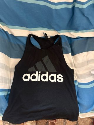 Camiseta Adidas negra tirantes