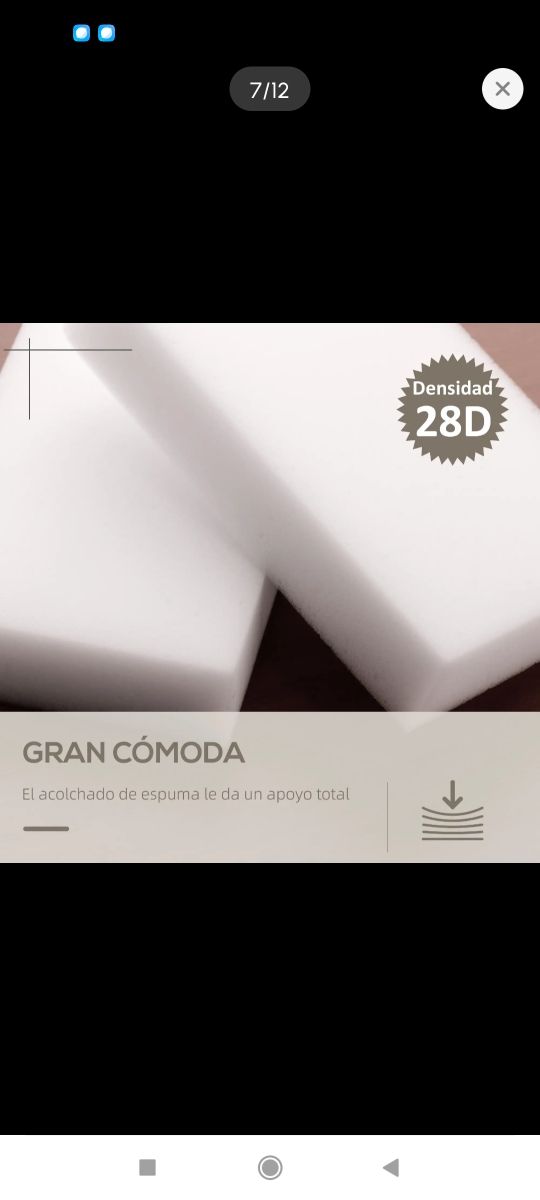 Puff giratorio blanco - Reposapiés