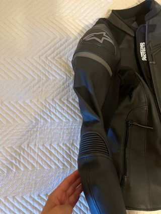 Cazadora moto piel Alpinestars Stella