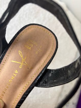Tacones negros mujer - plataforma