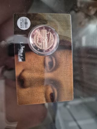 Moneda 2€ Francia 2025 homenaje al Louvre. 