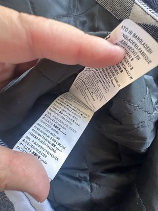 Camisa cuadros Benetton blanco-negro