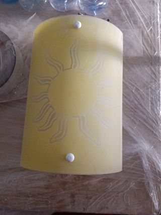 Aplique pared amarillo - cristal