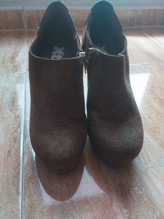 Botines ante marrón mujer