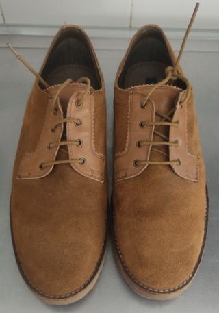 Zapatos de ante marrón