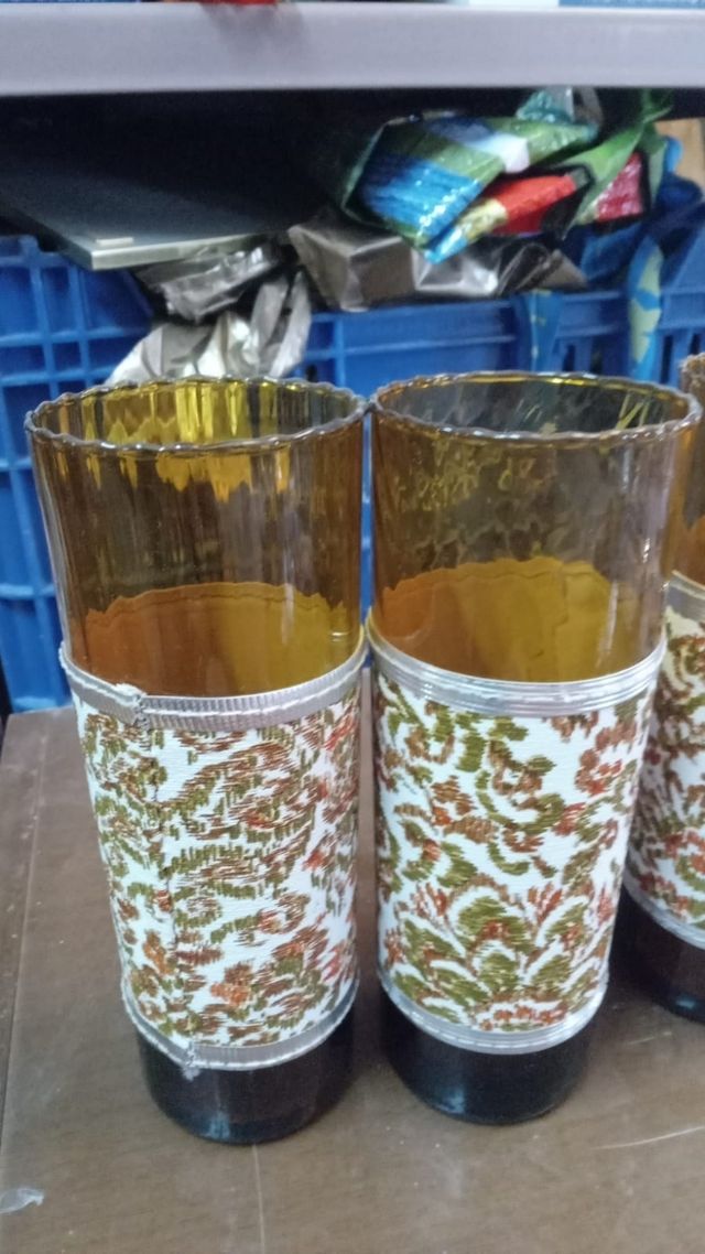 4"14€  Vasos Vintage Decorados