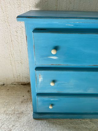 Cajonera vintage azul