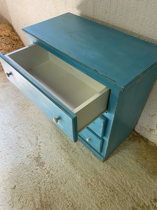 Cajonera vintage azul