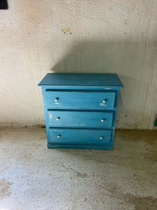 Cajonera vintage azul