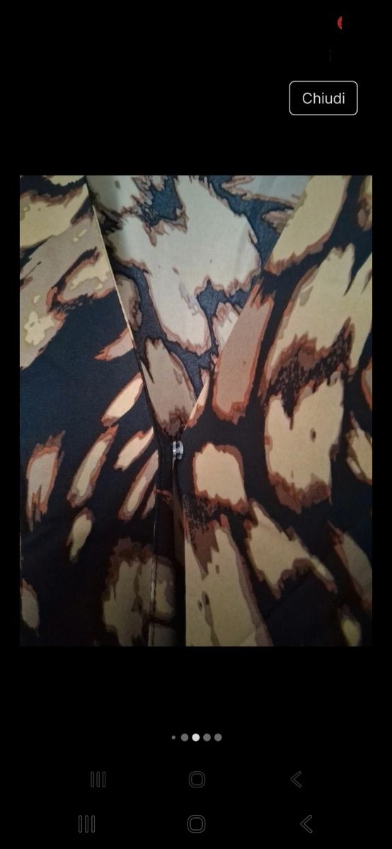 Vestito corto Leopardo Tg L / 44 italiana.