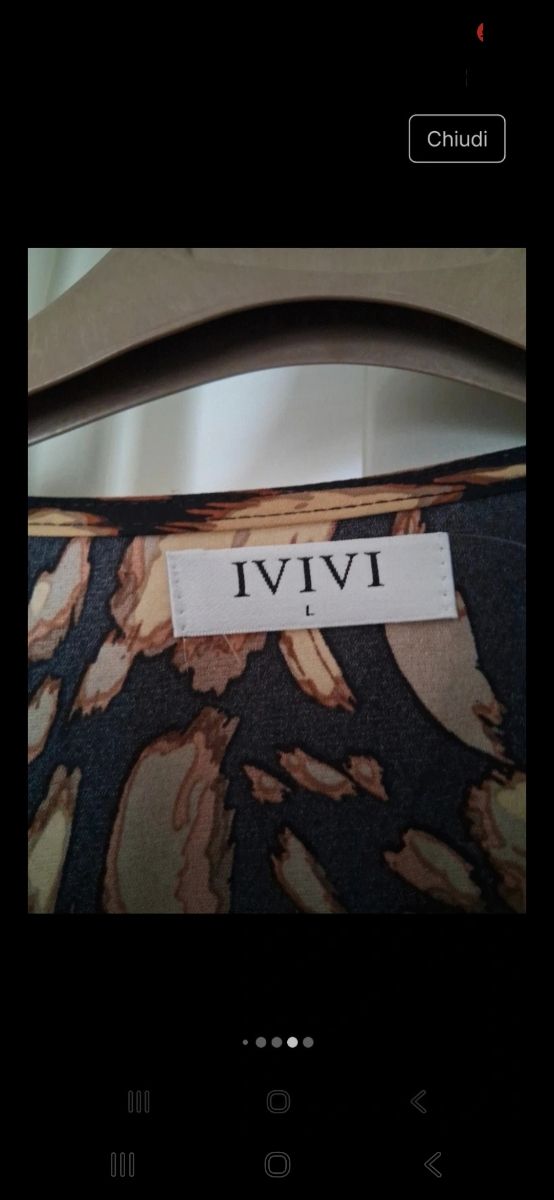 Vestito corto Leopardo Tg L / 44 italiana.