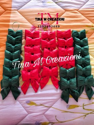 10 Fiocchi Natale velluto - Tina M Creazioni
