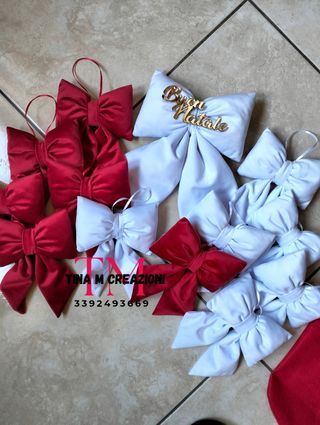 10 Fiocchi Natale velluto - Tina M Creazioni