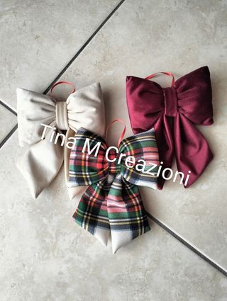 10 Fiocchi Natale velluto - Tina M Creazioni