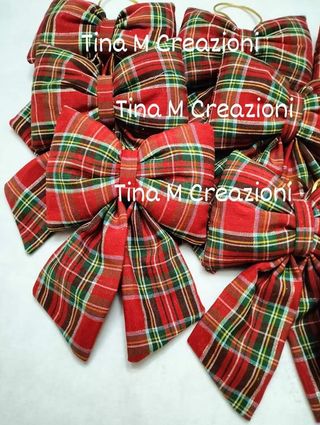 10 Fiocchi Natale velluto - Tina M Creazioni