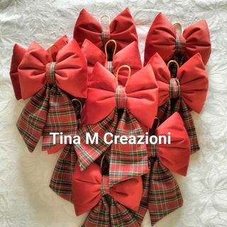 10 Fiocchi Natale velluto - Tina M Creazioni