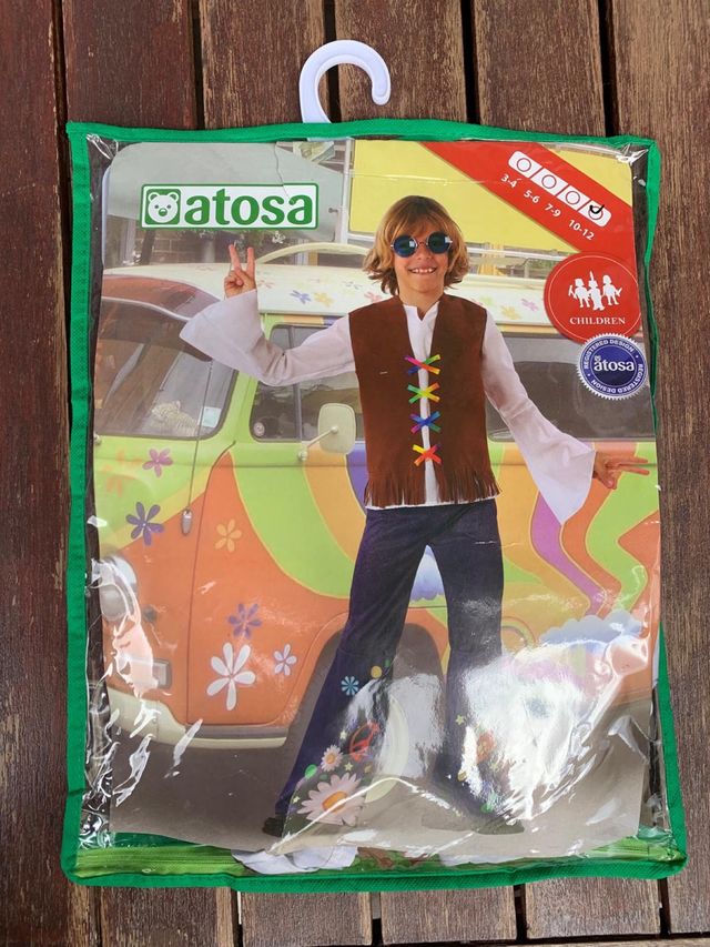 Disfraz Hippie Niño 10-12