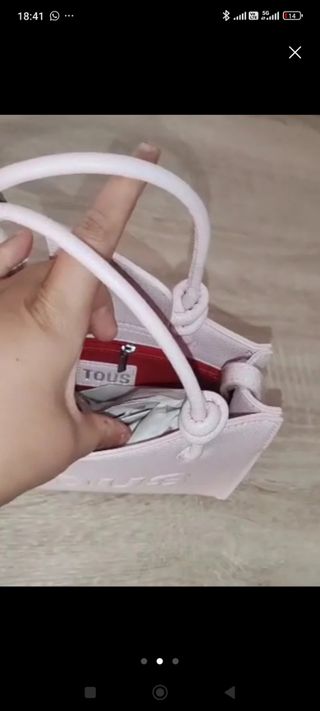 Bolso Tous rosa mini