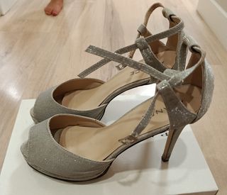 Zapatos Avance plata fiesta
