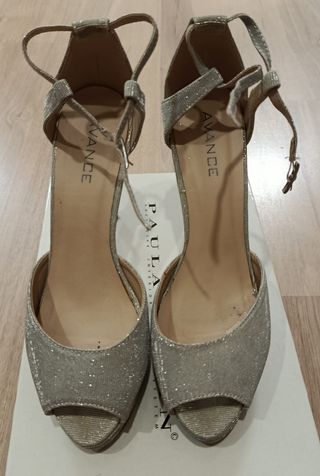 Zapatos Avance plata fiesta