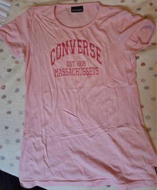 Camiseta Converse rosa - Talla L