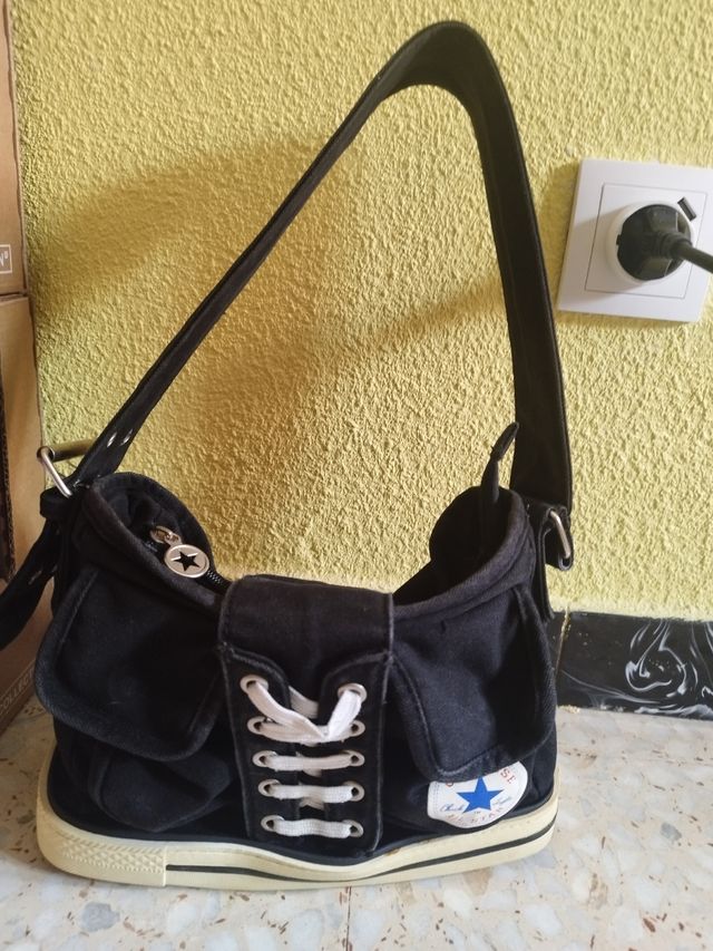 Bolso Converse vintage negro