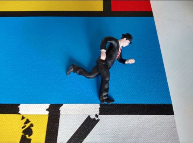 Quadro stile Mondrian - acrilico