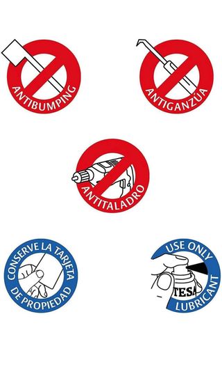 Cilindro Tesa TX80 - AltaSeguridad 30x30mm