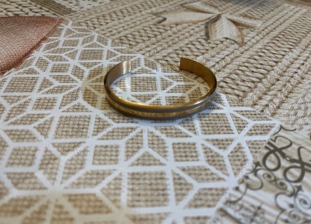 Bracciale Daniel Wellington beige e oro