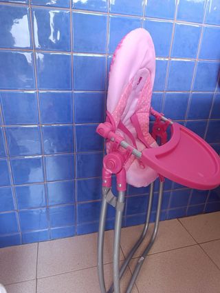 Trona Plegable Bebe - Rosa