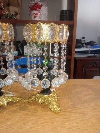 Lampadari in cristallo dorato