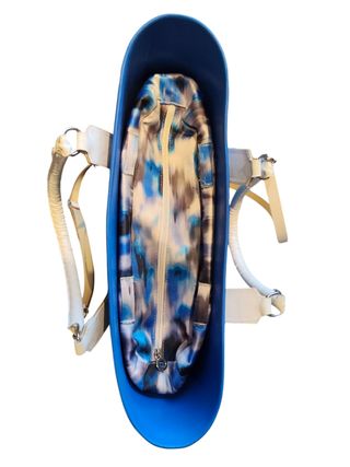 O bag celeste con manici