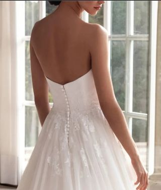 Vestido novia blanco - Talla L