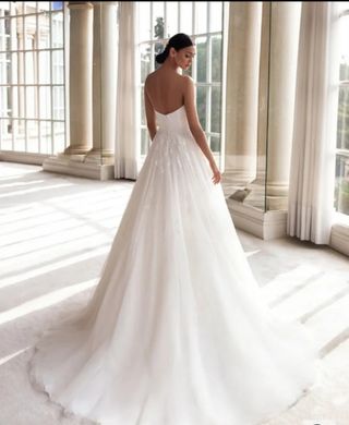 Vestido novia blanco - Talla L