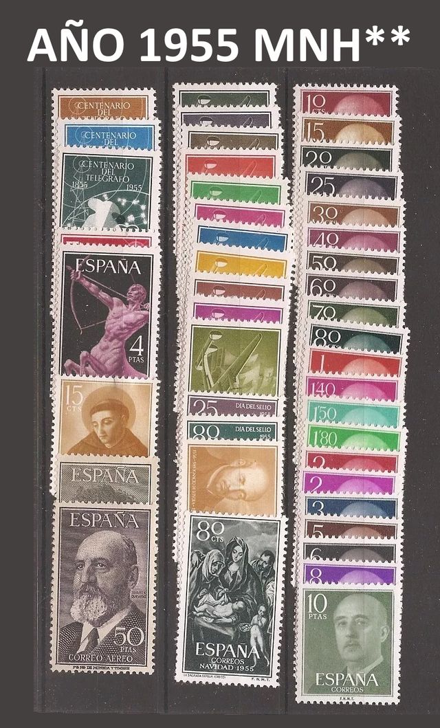 Francobolli Spagna 1955 MNH - Completi