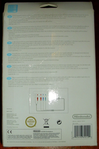 Nintendo Wii / WiiU Cable por Componentes RVL-011