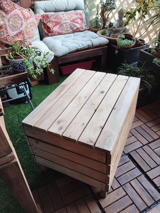 Mesita de madera | Baúl de almacenaje