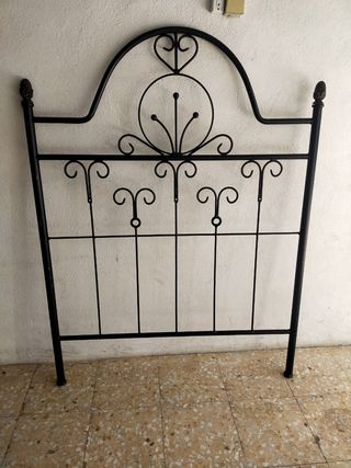 Cabecero forja metal negro