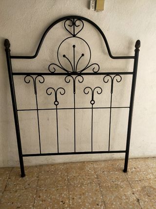 Cabecero forja metal negro