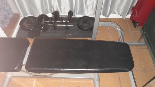 Press banca Kettler + pesas