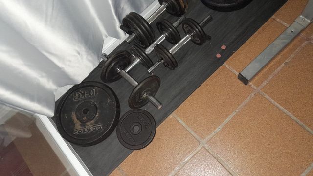 Press banca Kettler + pesas