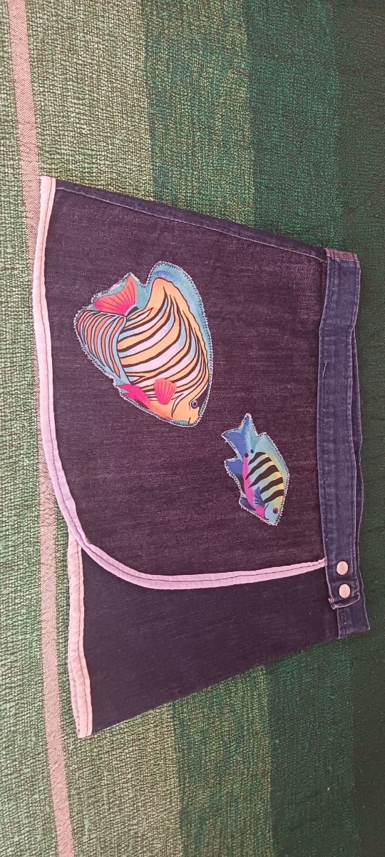 Mini falda vaquera tejana