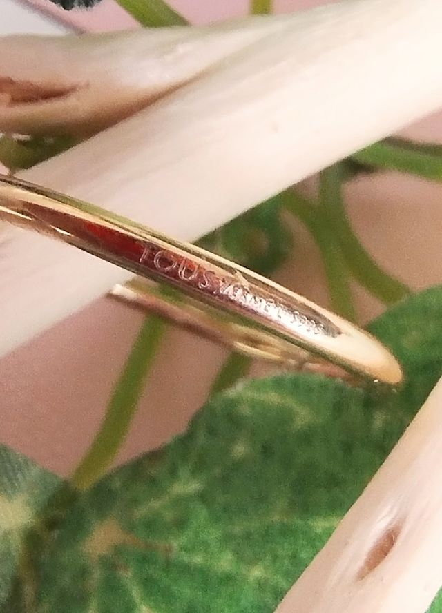 Anillo Tous Diamantes y Vermeil 