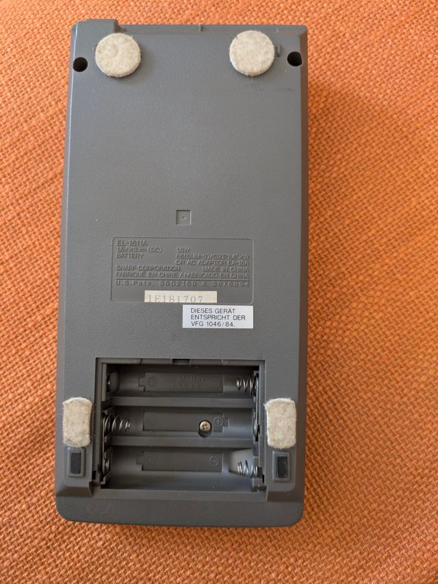 Calcolatrice Sharp EL-1611A Elsi Mate