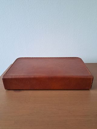 Custodia da viaggio vintage per set da barba da uomo