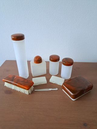 Custodia da viaggio vintage per set da barba da uomo