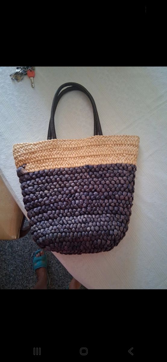 Borsa paglia multicolor